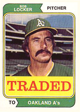1974 Topps Traded Bob Locker #62T Baseball Card