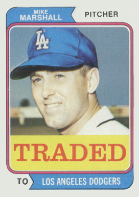 1974 Topps Traded Mike G. Marshall #73T Baseball Card