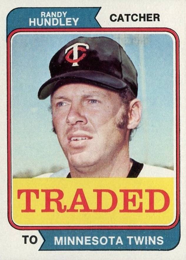 1974 Topps Traded Randy Hundley #319T Baseball Card