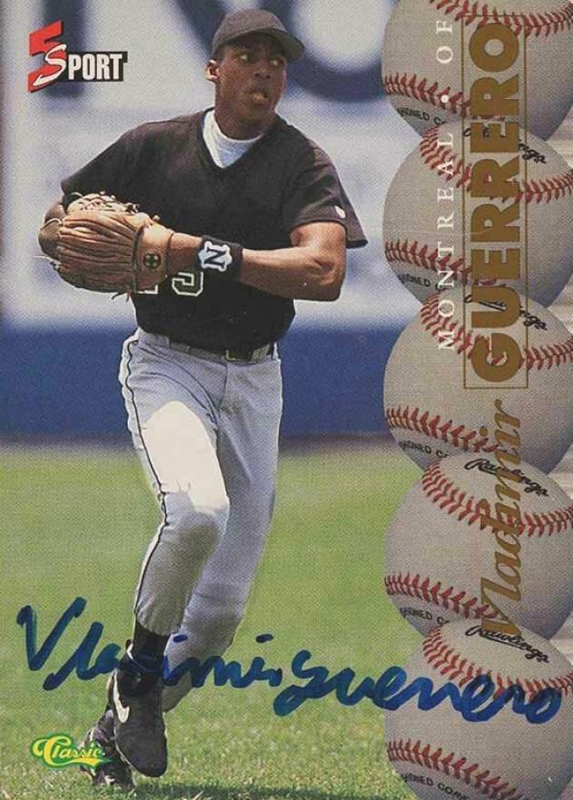1995 Classic 5 Sport Autographs Vladimir Guerrero #VG Baseball Card