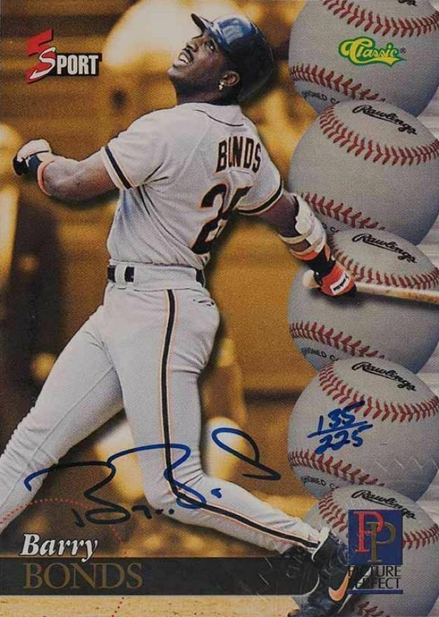 1995 Classic 5 Sport Autographs Barry Bonds #BB Baseball Card