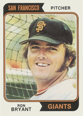 1974 Topps Ron Bryant #104 Baseball Card