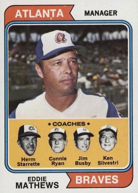 1974 Topps Braves Mgr./Coaches #634 Baseball Card