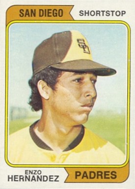 1974 Topps Enzo Hernandez #572 Baseball Card