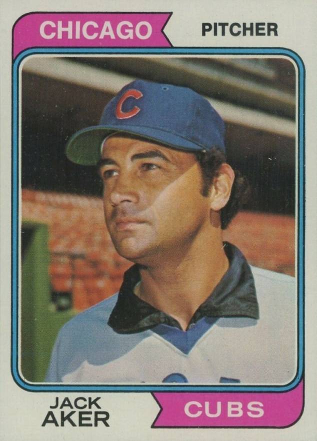 1974 Topps Jack Aker #562 Baseball Card