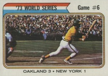 1974 Topps World Series Game 6 #477 Baseball Card