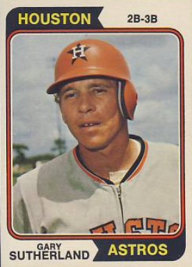1974 Topps Gary Sutherland #428 Baseball Card