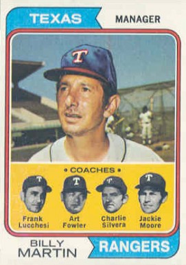 1974 Topps Rangers Mgr./Coaches #379 Baseball Card