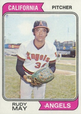 1974 Topps Rudy May #302 Baseball Card