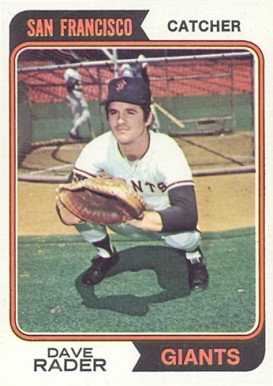 1974 Topps Dave Rader #213 Baseball Card