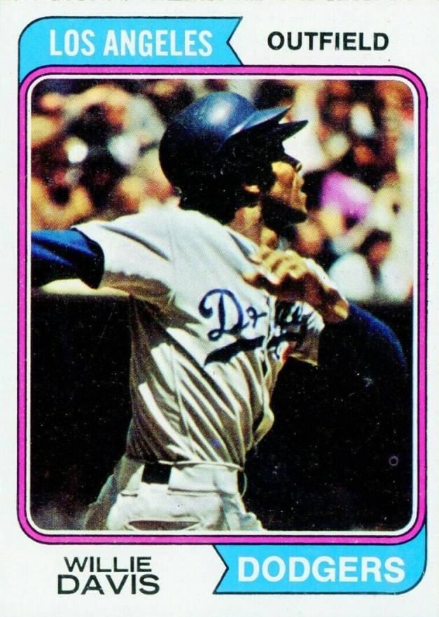 1974 Topps Willie Davis #165 Baseball Card