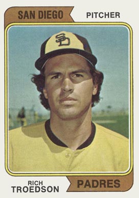 1974 Topps Rich Troedson #77s Baseball Card