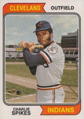 1974 Topps Charlie Spikes #58 Baseball Card