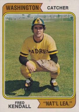 1974 Topps Fred Kendall #53w Baseball Card