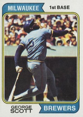 1974 Topps George Scott #27 Baseball Card