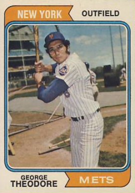 1974 Topps George Theodore #8 Baseball Card