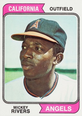 1974 Topps Mickey Rivers #76 Baseball Card