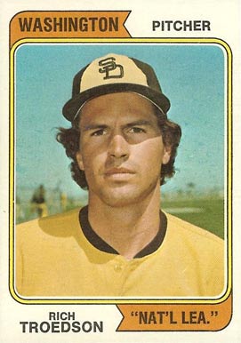 1974 Topps Rich Troedson #77w Baseball Card