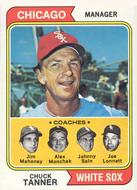 1974 Topps White Sox Mgr./Coaches #221 Baseball Card