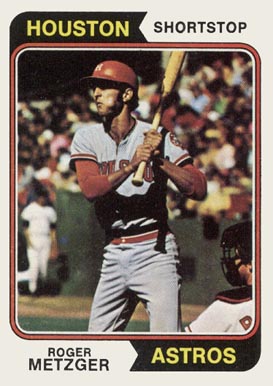 1974 Topps Roger Metzger #224 Baseball Card