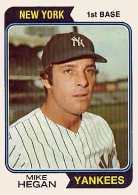1974 Topps Mike Hegan #517 Baseball Card