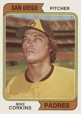 1974 Topps Mike Corkins #546 Baseball Card