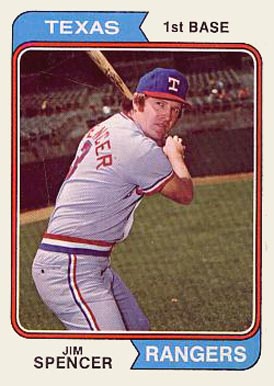 1974 Topps Jim Spencer #580 Baseball Card