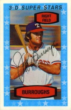 1975 Kellogg's Kelloggs Jeff Burroughs #8 Baseball Card