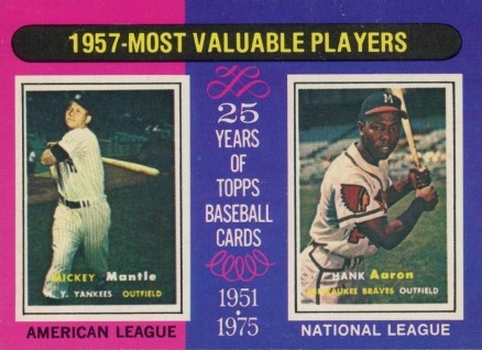1975 O-Pee-Chee 1957 Mvp's #195 Baseball Card
