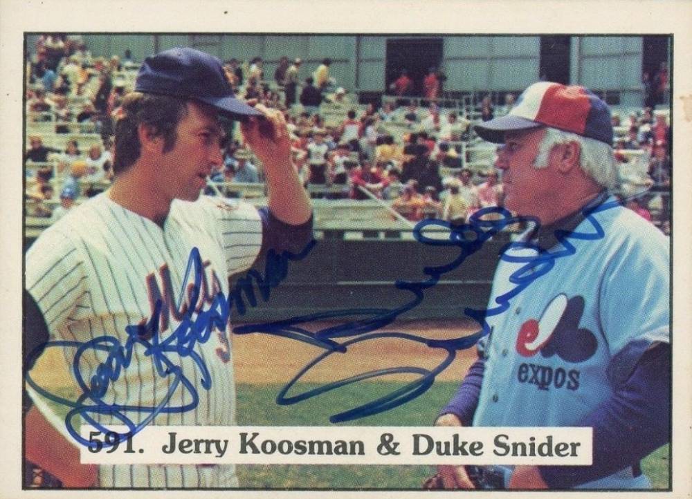 1975 SSPC Jerry Koosman & Duke Snider #591 Baseball Card