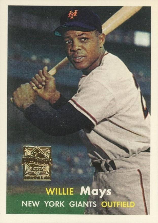 1997 Topps Willie Mays 1957 Topps Reprint #9 Baseball Card