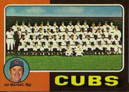 1975 Topps Mini Cubs Team #638 Baseball Card
