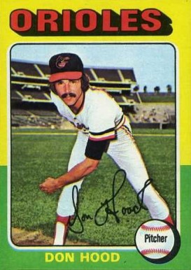 1975 Topps Mini Don Hood #516 Baseball Card