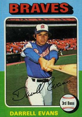 1975 Topps Mini Darrell Evans #475 Baseball Card