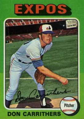 1975 Topps Mini Don Carrithers #438 Baseball Card