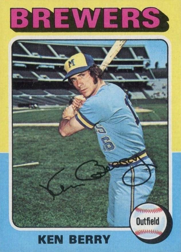 1975 Topps Mini Ken Berry #432 Baseball Card