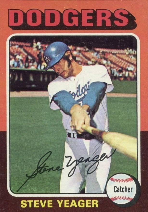 1975 Topps Mini Steve Yeager #376 Baseball Card