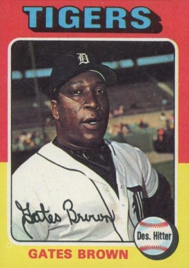 1975 Topps Mini Gates Brown #371 Baseball Card