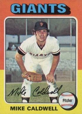 1975 Topps Mini Mike Caldwell #347 Baseball Card