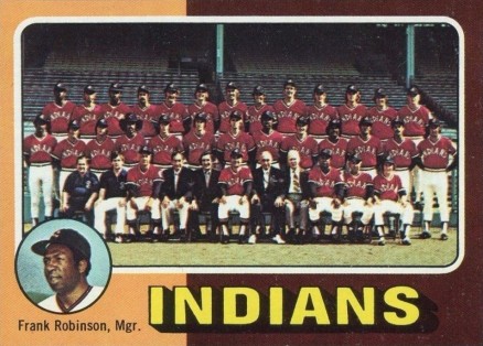 1975 Topps Mini Cleveland Indians Team #331 Baseball Card