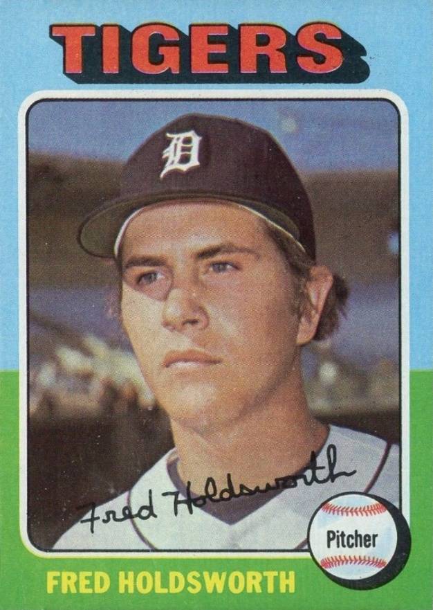 1975 Topps Mini Fred Holdsworth #323 Baseball Card