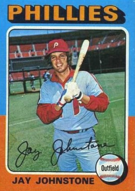 1975 Topps Mini Jay Johnstone #242 Baseball Card