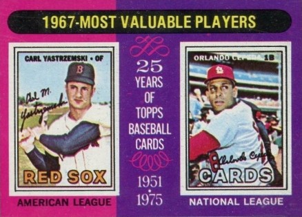 1975 Topps Mini 1967 MVP's #205 Baseball Card