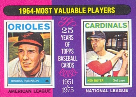 1975 Topps Mini 1964 MVP's #202 Baseball Card