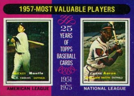 1975 Topps Mini 1957 MVP's #195 Baseball Card