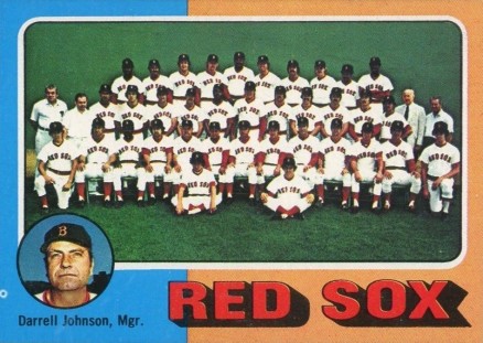 1975 Topps Mini Red Sox Team #172 Baseball Card