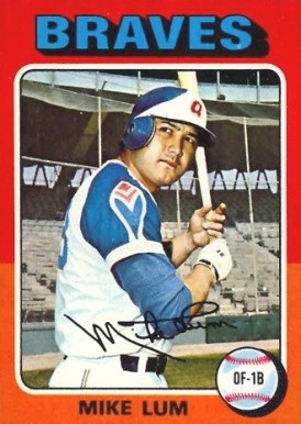 1975 Topps Mini Mike Lum #154 Baseball Card