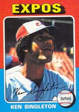 1975 Topps Mini Ken Singleton #125 Baseball Card