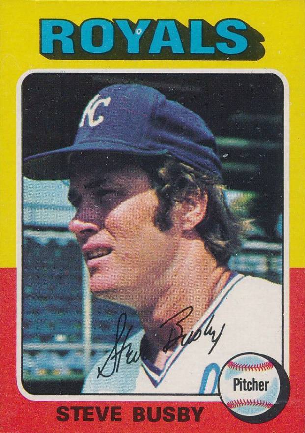 1975 Topps Mini Steve Busby #120 Baseball Card