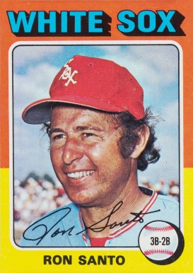 1975 Topps Mini Ron Santo #35 Baseball Card